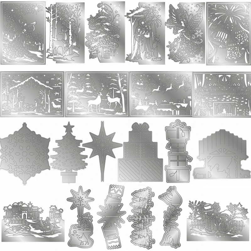 Цветочная елка подарок дом снежинки Животные Олень Счастливого Рождества