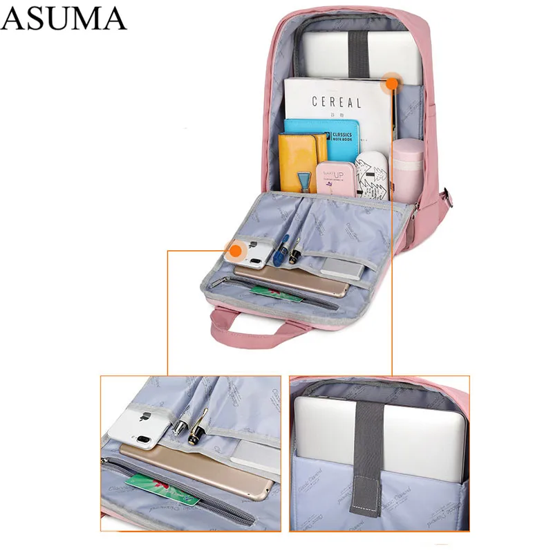 2019 новые женские популярные холщовые рюкзаки ярких цветов водонепроницаемые