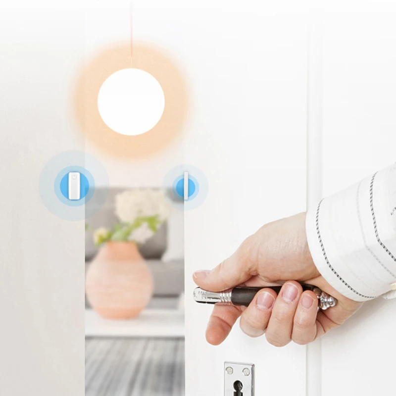 Дверной оконный датчик Автоматизация Tuya умные оповещения о жизни перезаряжаемая