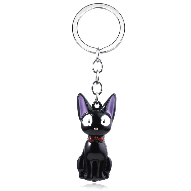 SG Кики службы ДОСТАВКИ JiJi ожерелье милый черный кот кулон для женщин девушка косплей ювелирные изделия подарок - Окраска металла: С черным покрытием, нанесенным краскопультом
