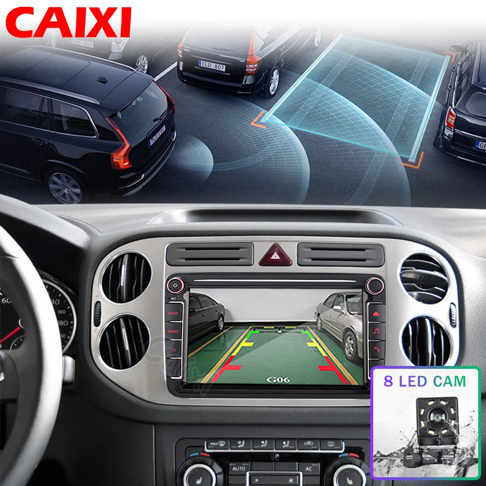 Магнитола CAIXI для Volkswagen Passat B7 B6 мультимедийный плеер на Android 10 с DVD GPS гольфа Touran Polo
