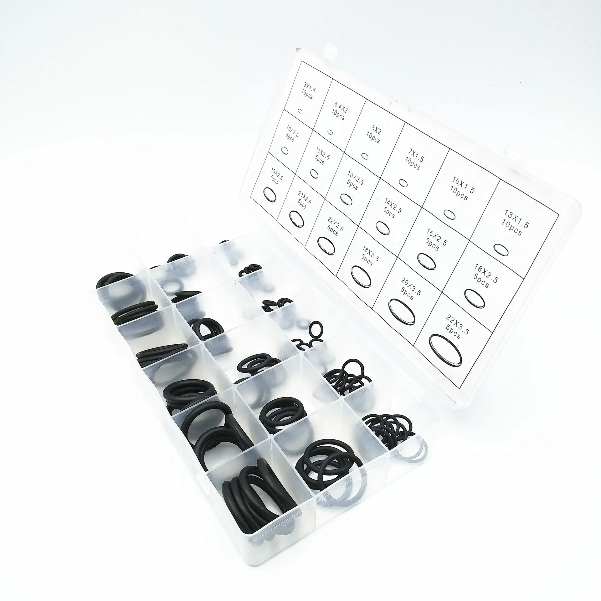 125PCS O-ring set car air-conditioning big seal ring Ding Qing repair gasket with storage plastic box | Строительство и ремонт