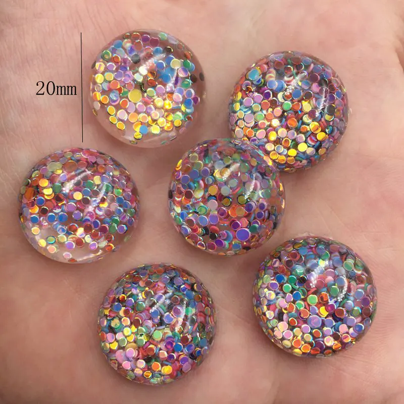 Блестящие круглые стразы 20 мм 6 шт. | Дом и сад