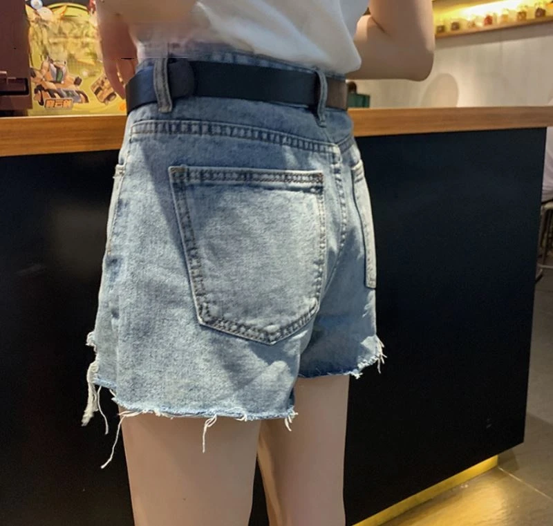 

Zoulv 2021 Summer Hot Blue Mini Cowboy Skirts Women Bottom Clothes Fashion Women Vintage Slim High Waist Jeans Denim Shorts