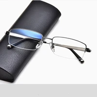 oeyeyeo new pure titanium spectacle fr mens ultra light business half rim myopia eyeglasses vacuum ip plating b2018
