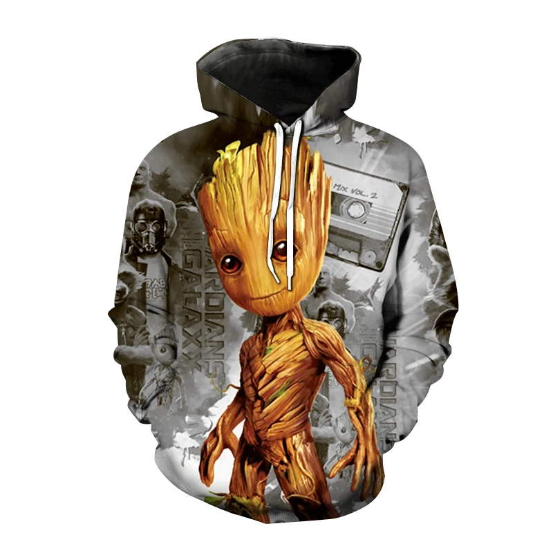 

Movie Guardians of the Galaxy Hoodie Men Women 3D Print Hooded Sweatshirt I Am Groot Hip Hop Pullover Hoodie U Men-Pullovers