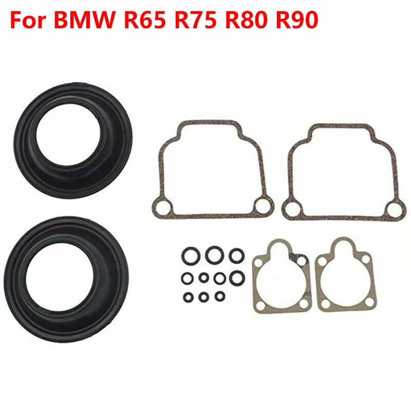 

Carburetor Repair Kit Diaphragm Gaskets O Ring Fit For BMW R65 R75 R80 R90 Airhead CV 32mm BING Carb