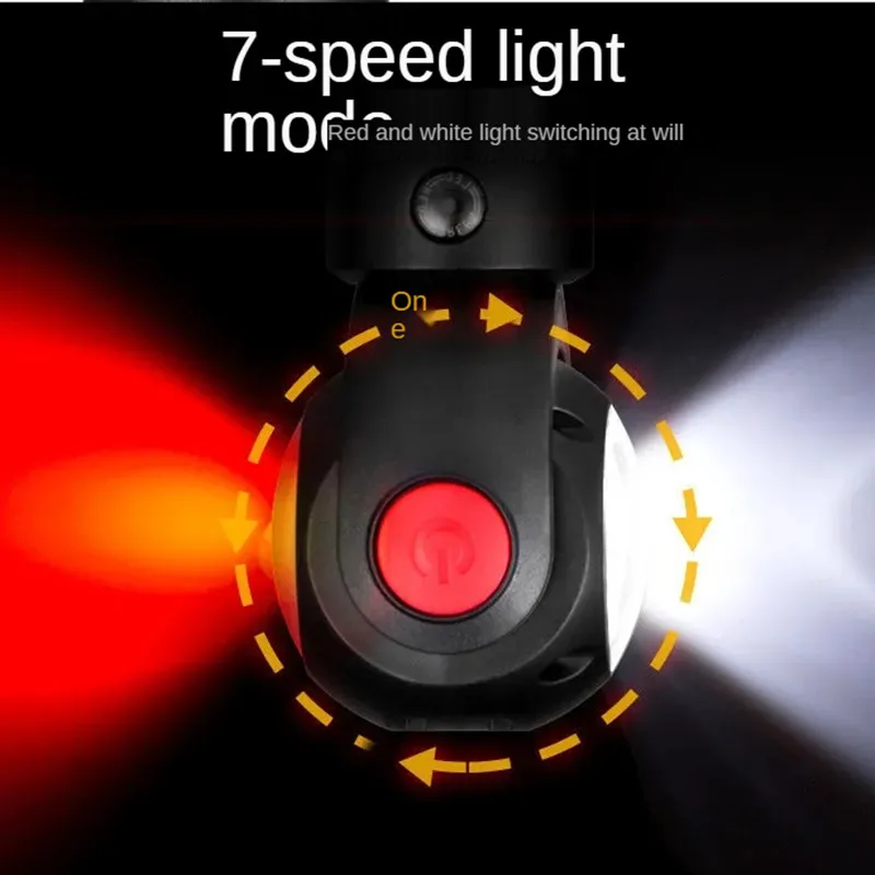 Вращающийся фонарь USB зарядка сильный свет 26650 Ультра-яркий в линии