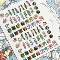 z d3594 z d3623 z d3644 flowers plant 3d back glue nail art stickers decals sliders nail ornament decoration