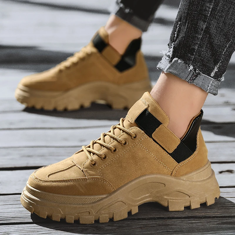 Уличный стиль Сезон осень Новинка Мужская повседневная обувь Модные подходящие