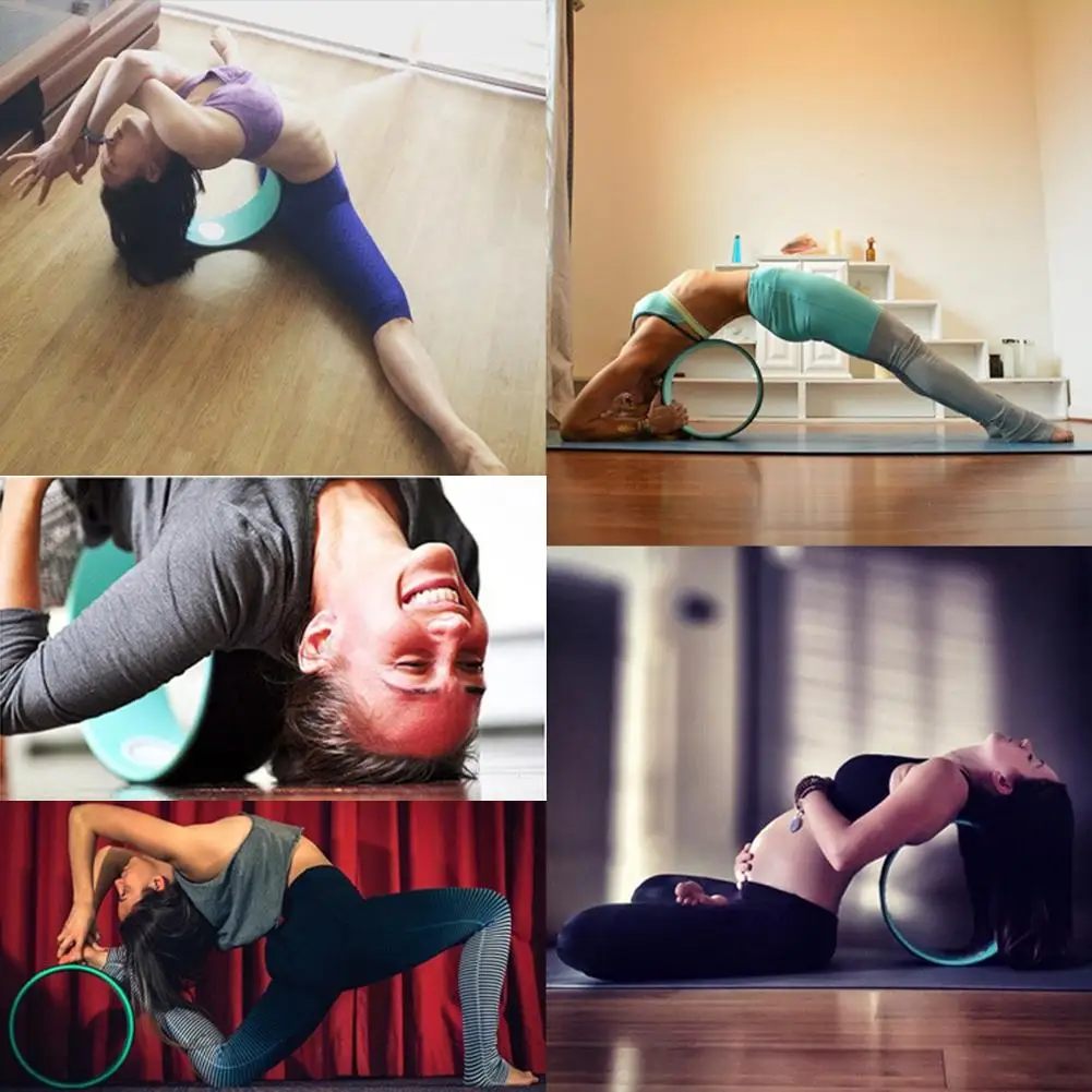 

Comfortable Yoga Prop Wheel Spine Relaxing Tool Perfect Accessory for Stretching and Improving Backbends