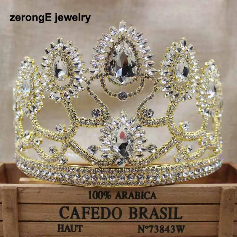 ZerongE jewelry4.7 &quotКоролевские королевские сверкающие романтические Стразы тиары и