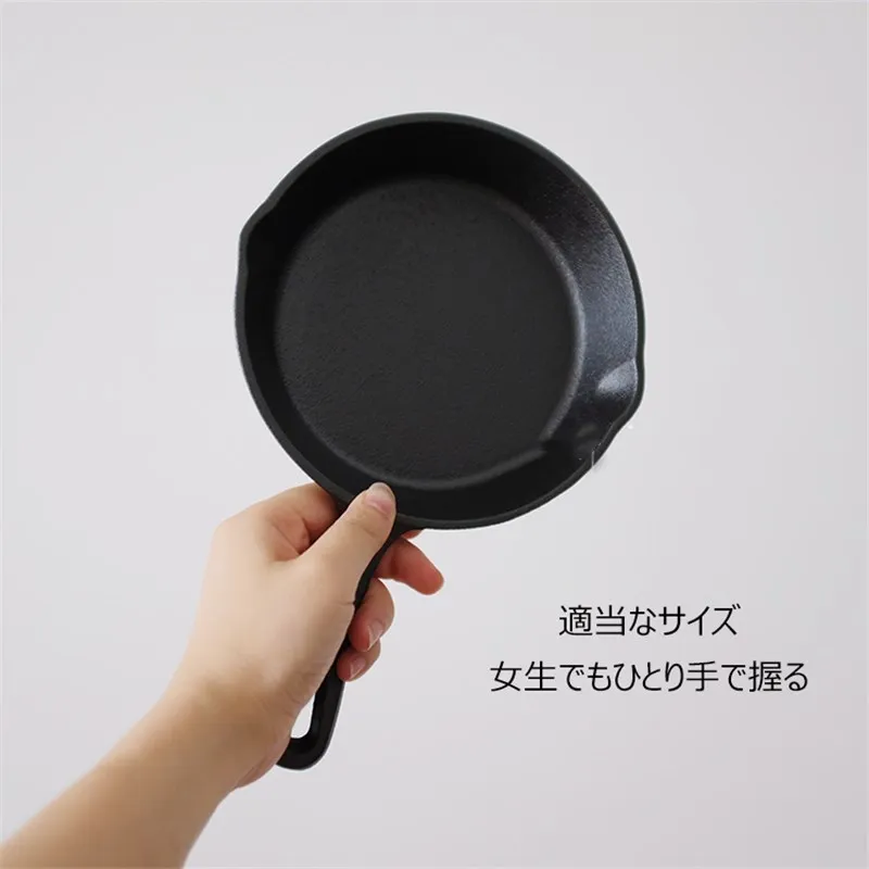 Чугуна с антипригарным покрытием 16/20 см сковорода длинной ручкой для жарки