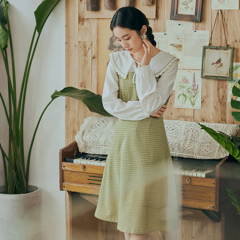 INMAN весеннее платье в клетку без рукавов | Женская одежда