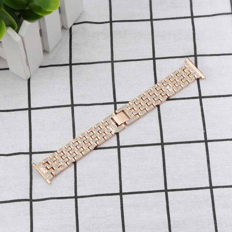 

Rhinestones Decorative Metal Bracelet Wristwatch Bands Replacement Accessories For Versa/Versa Lite Watch Band Strap
