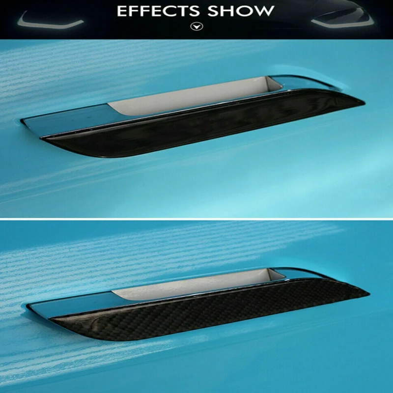 

for Tesla Model-S Car Carbon Fiber Sticker Tesla S Outer Handle Carbon Fiber Sticker 4Pcs