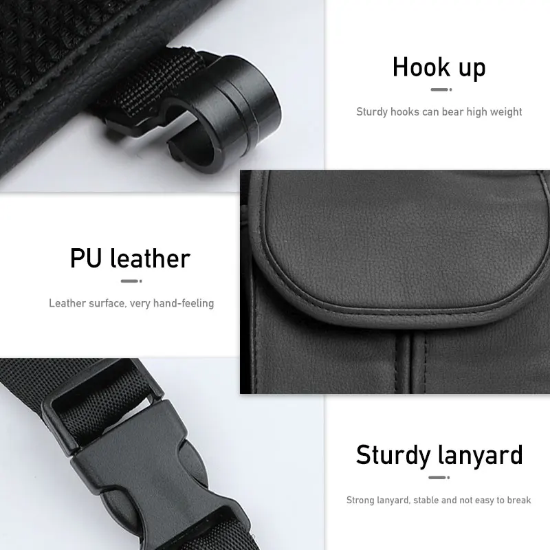 Чехол-органайзер для спинки автомобильного сиденья искусственная кожа