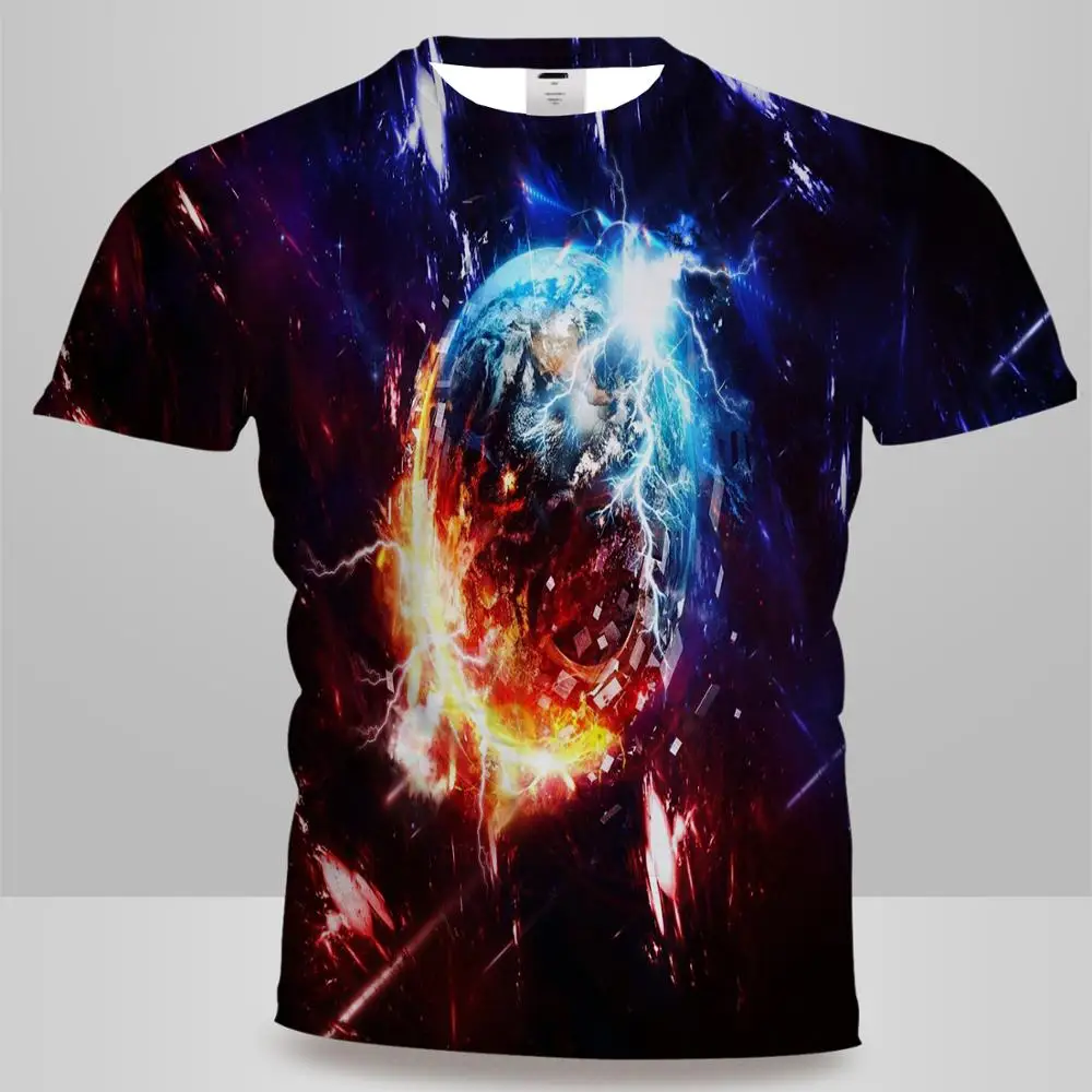UNEY Galaxy футболка с коротким рукавом Звездные войны топы футболки 3D рисунком для