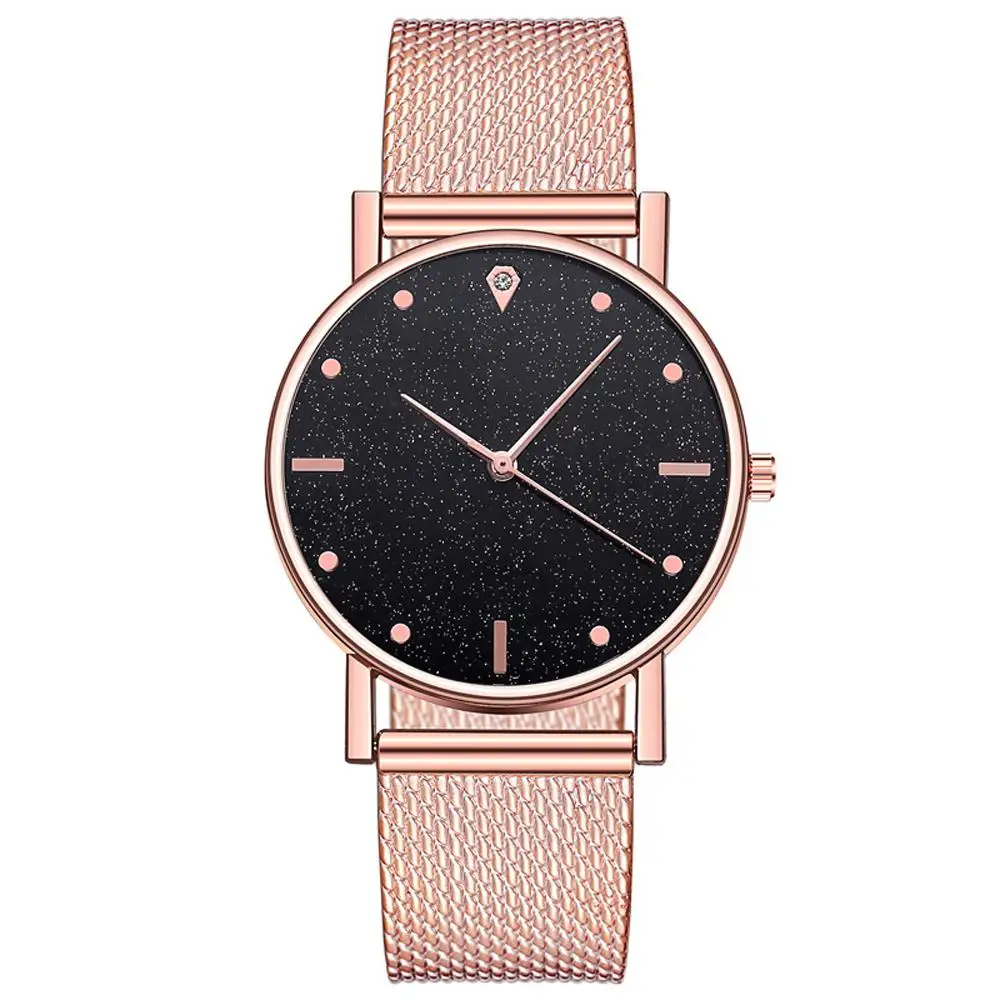 

2020 New Watch Women Dress Stainless Steel Band Analog Quartz Wristwatch Fashion Luxury Ladies Golden Rose Gold Watch Clock