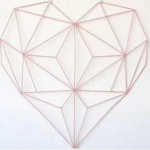 Оригинальное ядро Сетка фото стена девушка сердце спальня Кованое железо