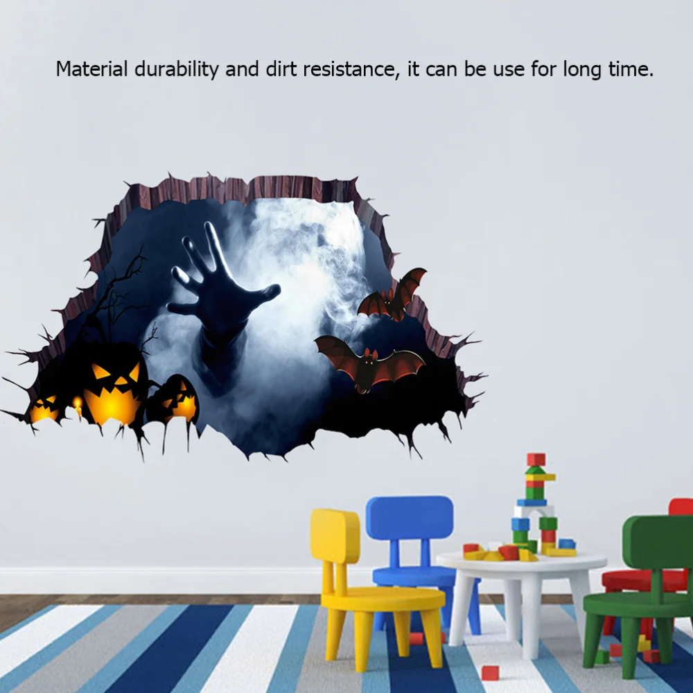 2pcs Window Decal Halloween Sticker Wallpaper Decor | Дом и сад
