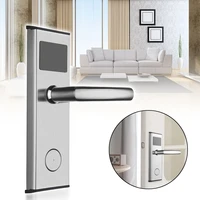 electronic security digital card lock stainless steel smart alarm digital home hotel door lock password system