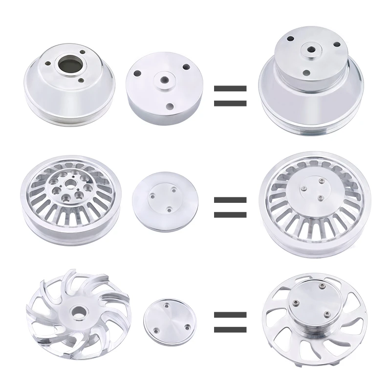 Высококачественный алюминиевый блок SPEEDWOW полный комплект шкивов для CHEVROLET SMALL Block