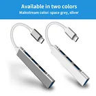 USB C концентратор 3,0 Тип C 3,1 4 Порты и разъёмы разветвитель адаптер OTG USB флэш накопитель для Macbook Pro Порты и разъёмы в состоянии PC компьютер аксессуары для ноутбуков