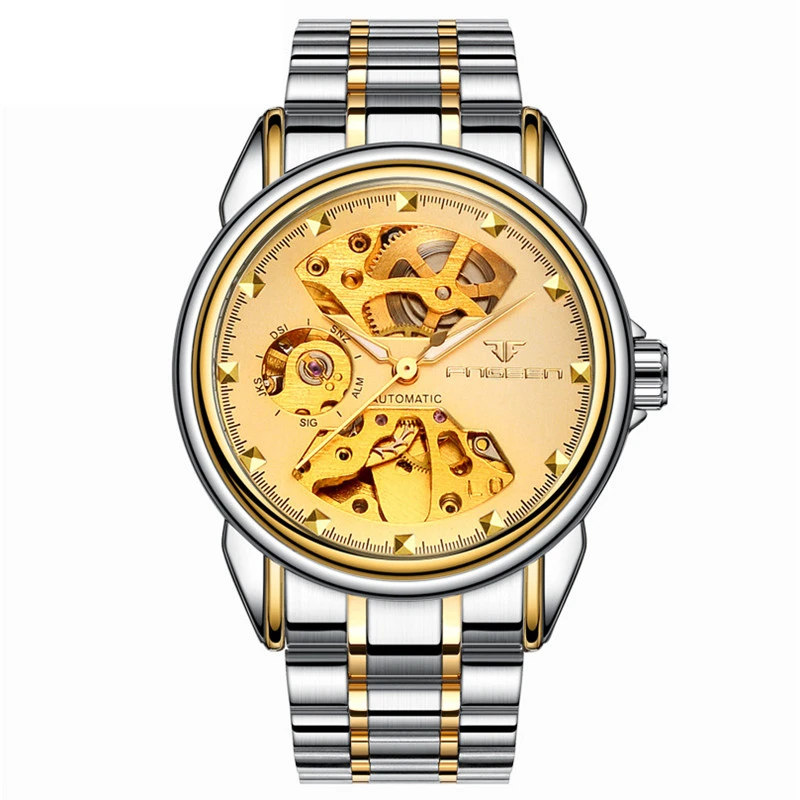 Часы-скелетоны Мужские автоматические деловые брендовые Роскошные Механические