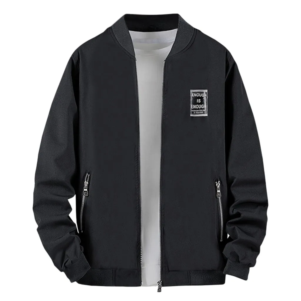 SAGACE мужская куртка-бомбер однотонная Молодежная тонкая Водонепроницаемая