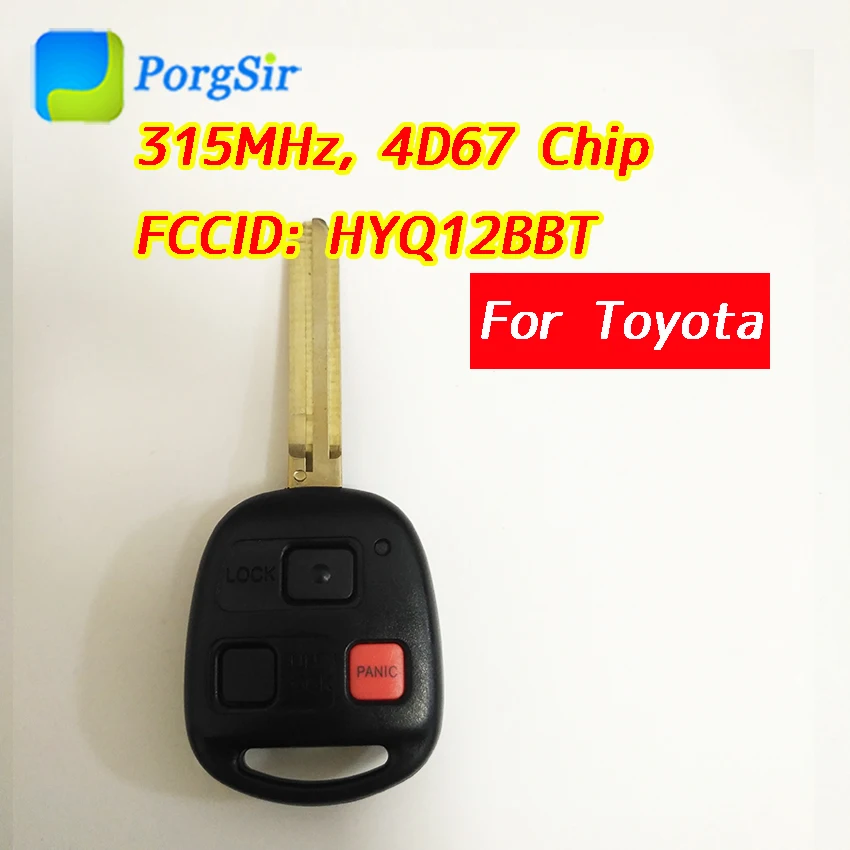 3 кнопки 315 МГц пульт дистанционного управления для Toyota FJ Cruiser / Land с 4D 67 чипом FCCID: