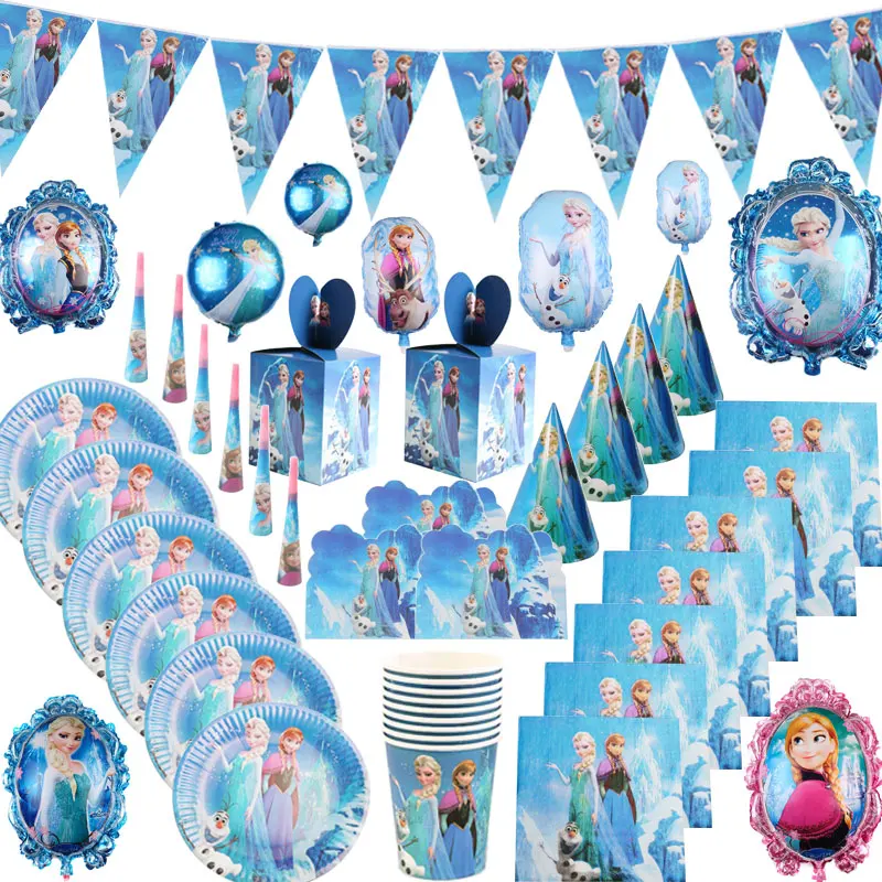 С рисунком из мультфильма Холодное сердце Disney вечерние принадлежности для дня