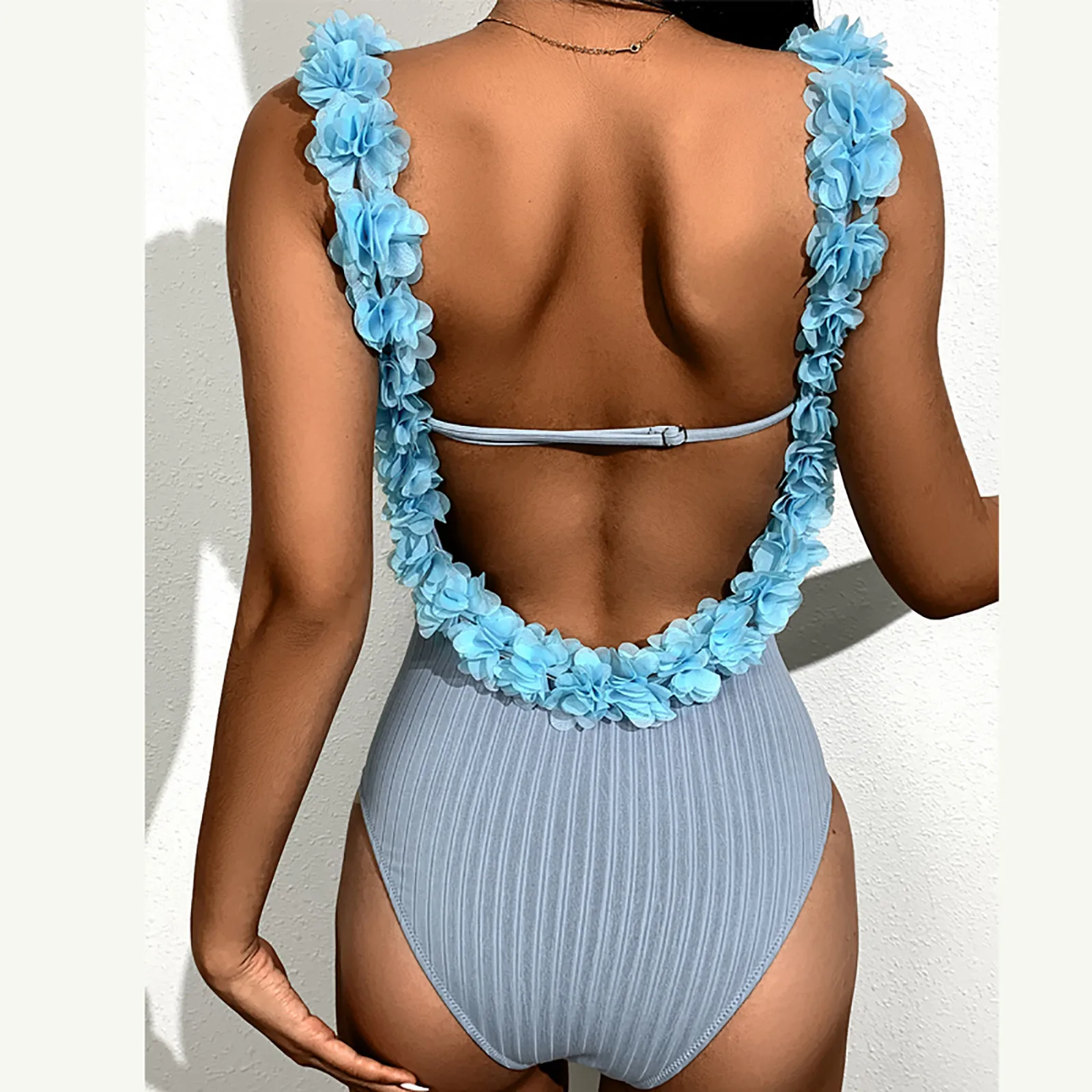 Купальник 2021 женский сексуальный с высокой талией и V-образным вырезом бикини