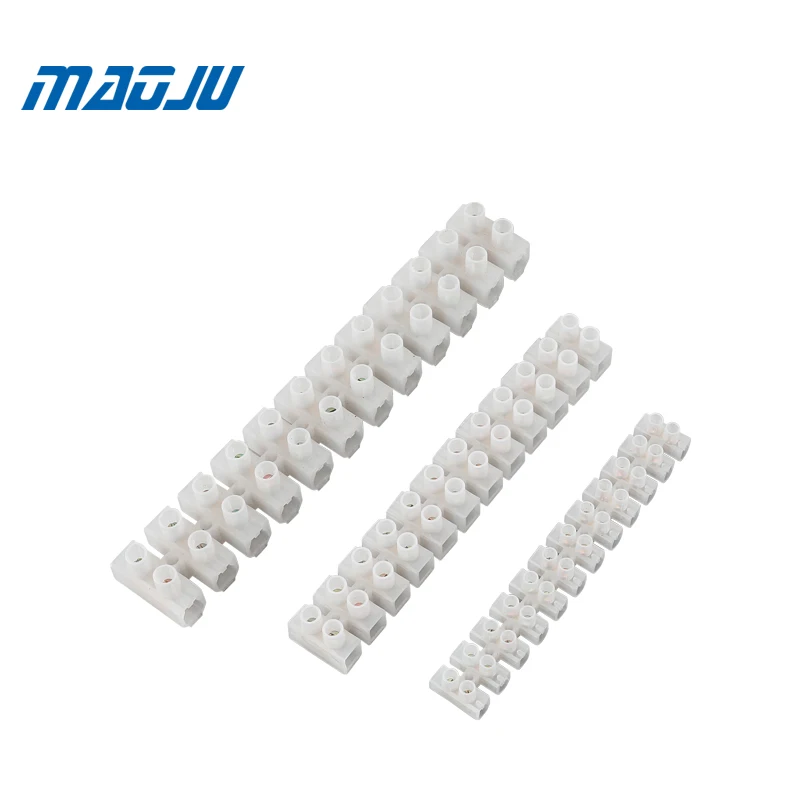 Проводной соединитель винтовой клеммы 3A 5A 10A двухрядный 12-позиционный Барьерный