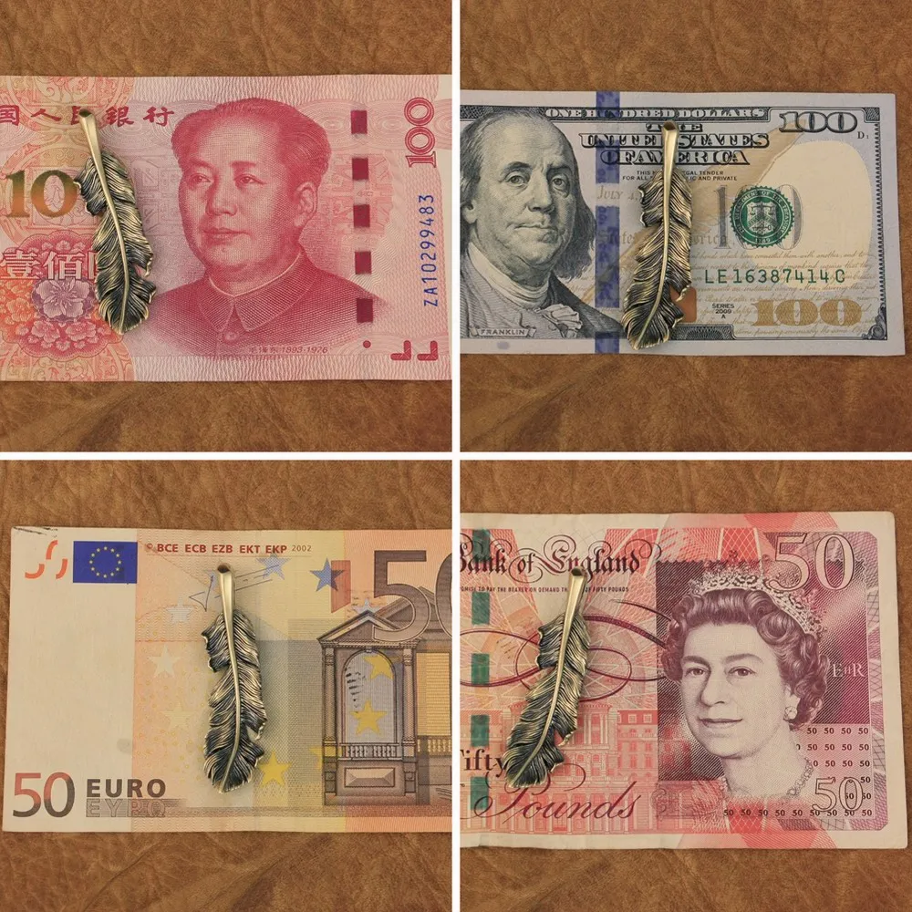 LINSION латунная подвеска с перьями высокие детали мужские байкерские ювелирные