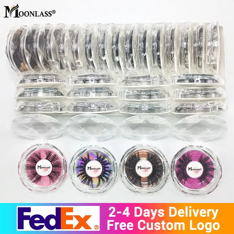 Норковые ресницы оптом свободный изготовленный на заказ логотип 30/40/50 пар мягких