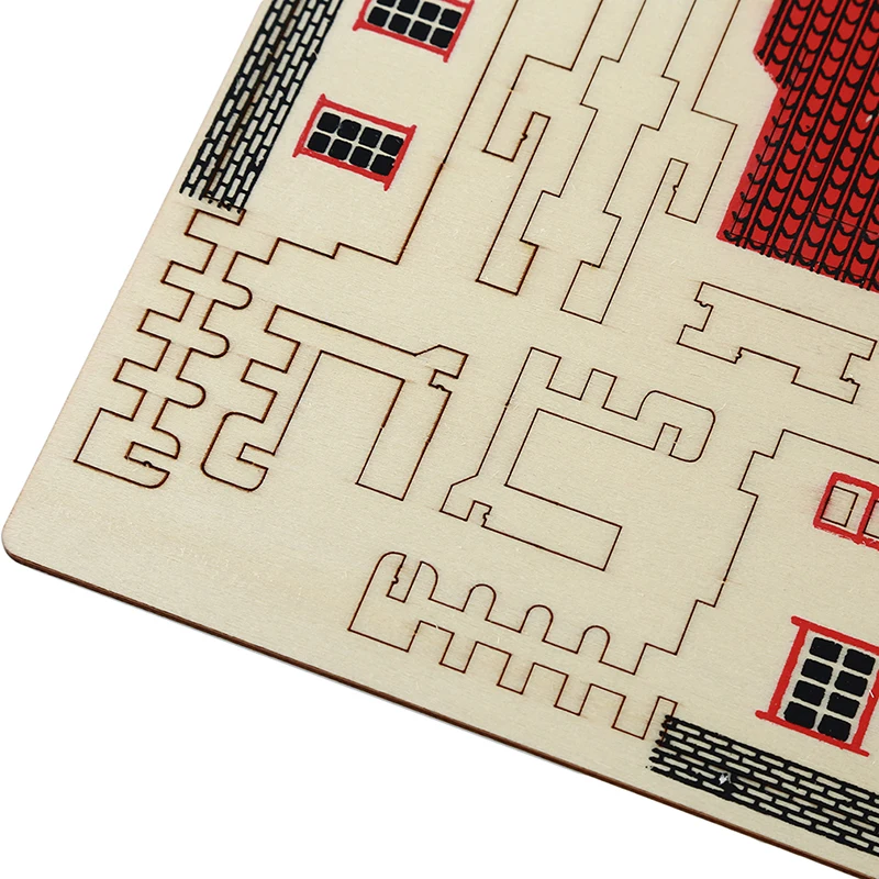 3D Деревянный симулятор страна модель строительства дома Обучающие Развивающие