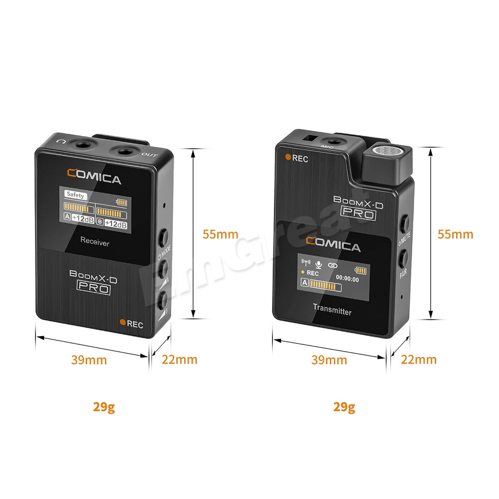 Comica BoomX-D PRO D2 2.4G Digital Wireless Microphone Professional Mic Transmitters Receiver Kit for DSLR Camera iPhone | Электроника