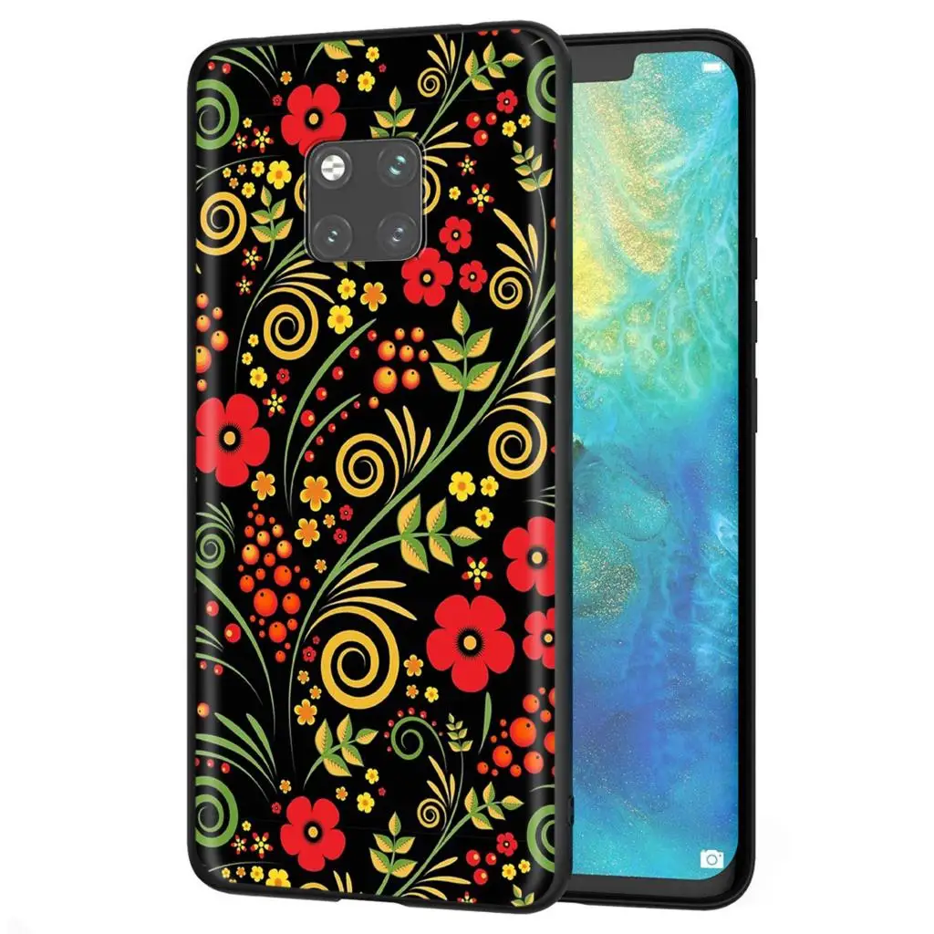 Силиконовый чехол YIMAOC Khokhloma для Huawei Honor 6a 7a 7c 7x8 9 10 Lite Pro Y6 2018 2017 Prime | Мобильные