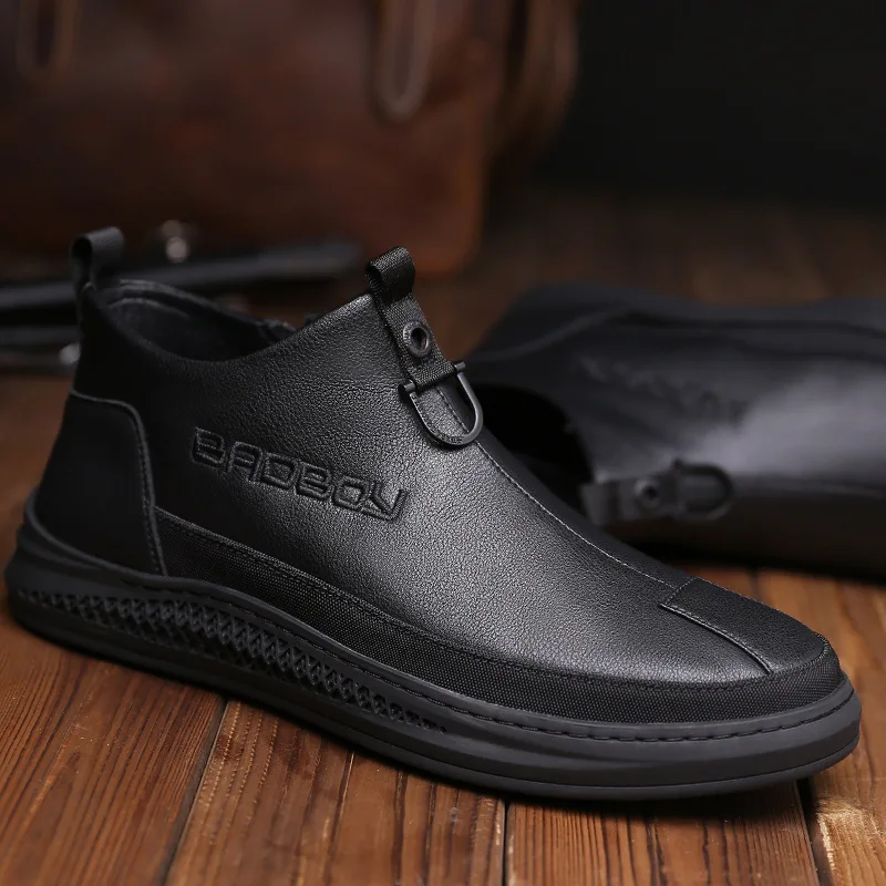 

2020 Male Chelsea Boots Ankle Boots Men Pointed Toe Autumn Winter Ankle Boots Oxford Dress Shoes Male Big Size 38-45