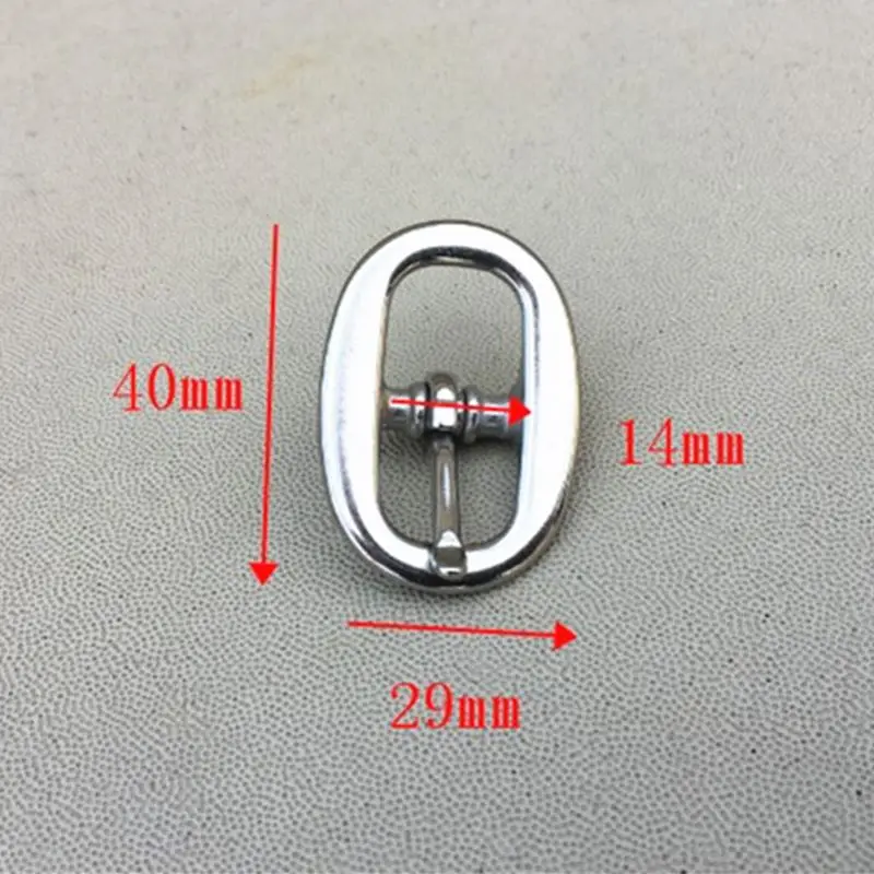 14mm Пряжка из нержавеющей стали для кожаных сумок 14 мм 19 мм 21 мм внутренняя ширина металлическая пряжка 20 штук в партии - Цвет: 14mm
