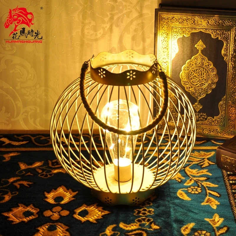 Американский светодиодный электронный подсвечник Железный фонарь современный