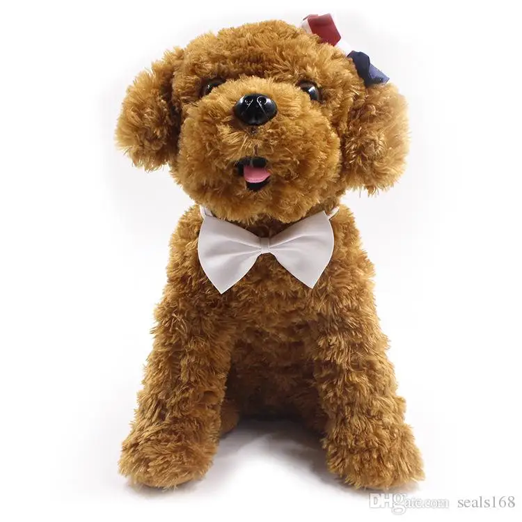 

Adjustable Pet Dog Bow Tie Neck Accessory Necklace Collar Puppy Bright Color Pet Bow Mix Color