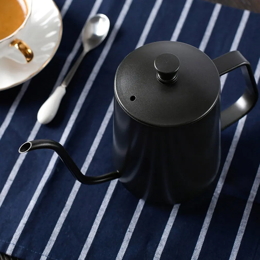 Нержавеющая сталь длинный узкий носик кофейник гусиная шея капельного кофе