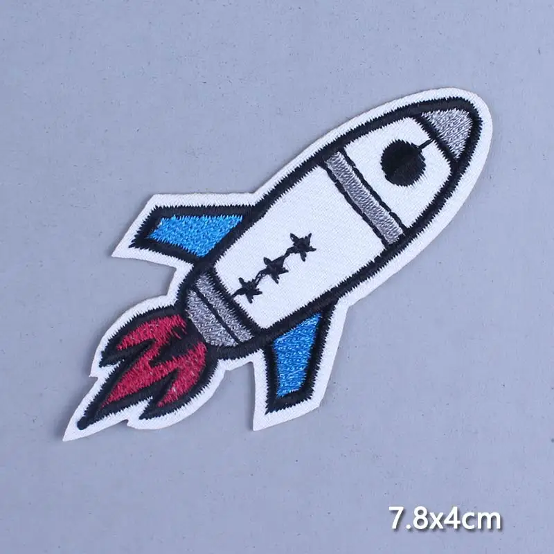 Патчи Prajna Rocket патчи для одежды самодельные нашивки космических кораблей