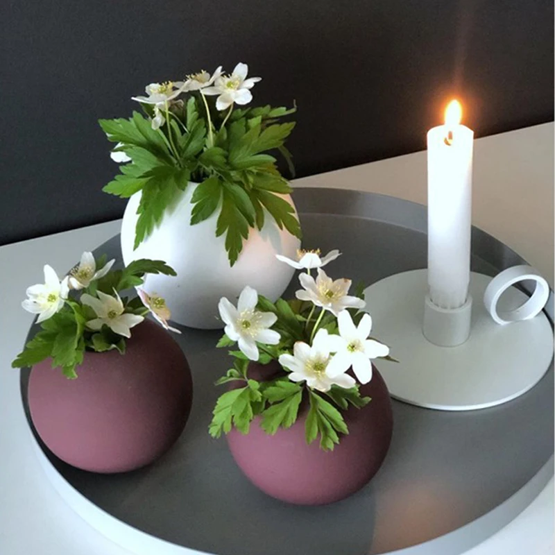 Скандинавская Ваза Morandi винтажная роскошная круглая керамика украшения для