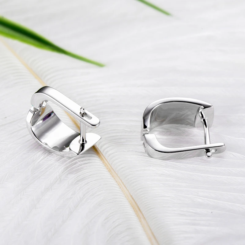 2018 восторженные красочные перья серьги для женщин 925 стерлингового серебра