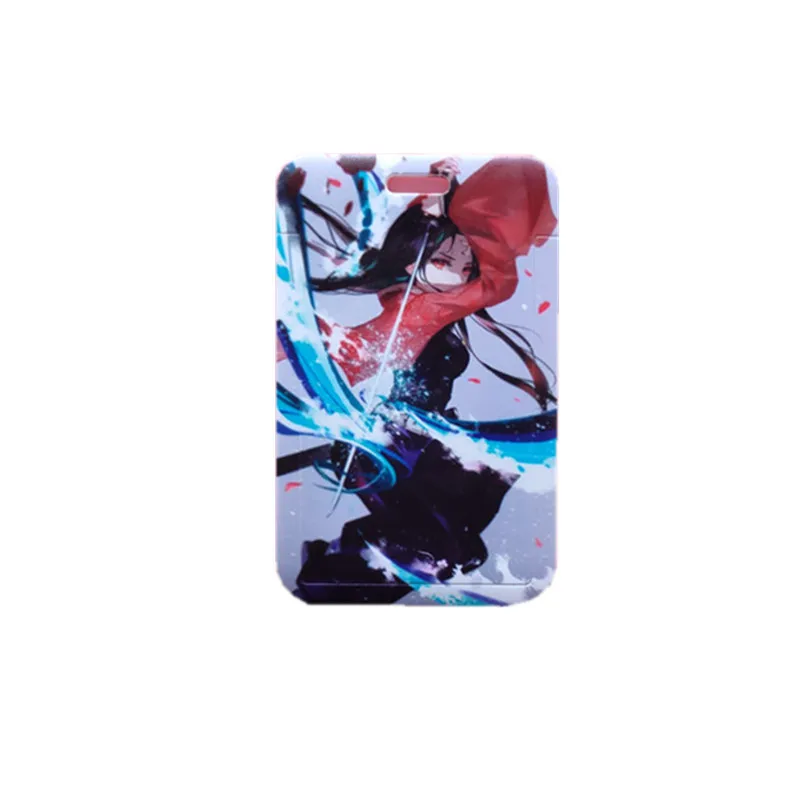 

Anime Demon Slayer Cute Girl Heart Pretty Girl Card Holder Card Case Key Chain Pendant