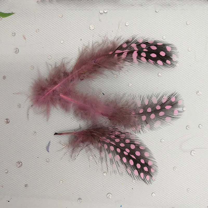 50 шт. перьевые пятнистые Куриные перья из перьев красивые удлинители волос в