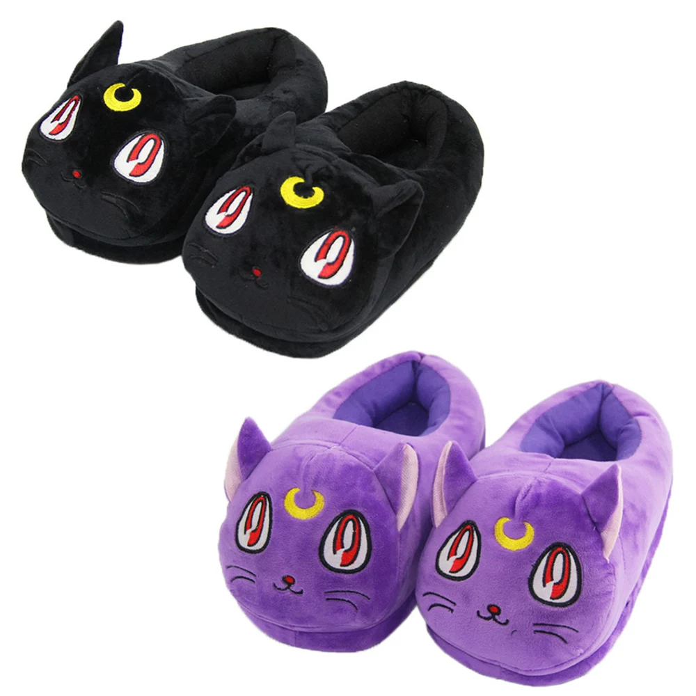 Плюшевые игрушки луна Кот из мультфильма 28 см куклы домашний дом зимние тапочки